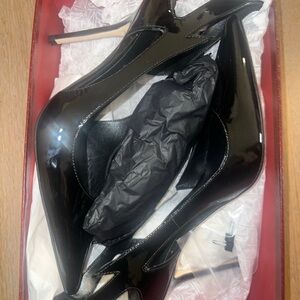 Tamara Mellon Glossy Black Heels